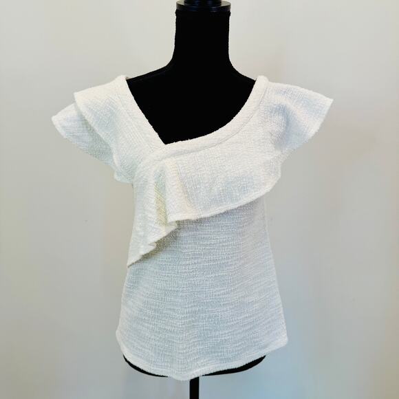 Anthropologie Dolan Sleeveless Top Women's XS Flutter Textured Thick Knit Whimsy - Picture 8 of 12